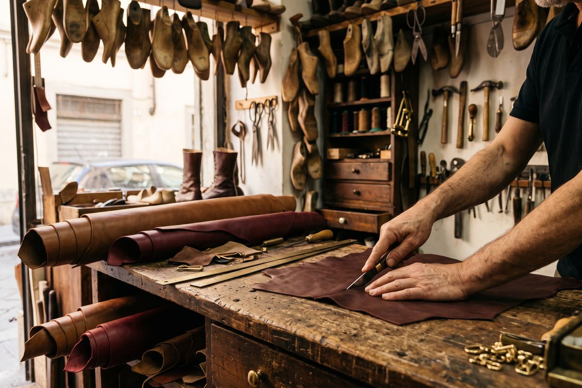 Pelle e scarpe su misura