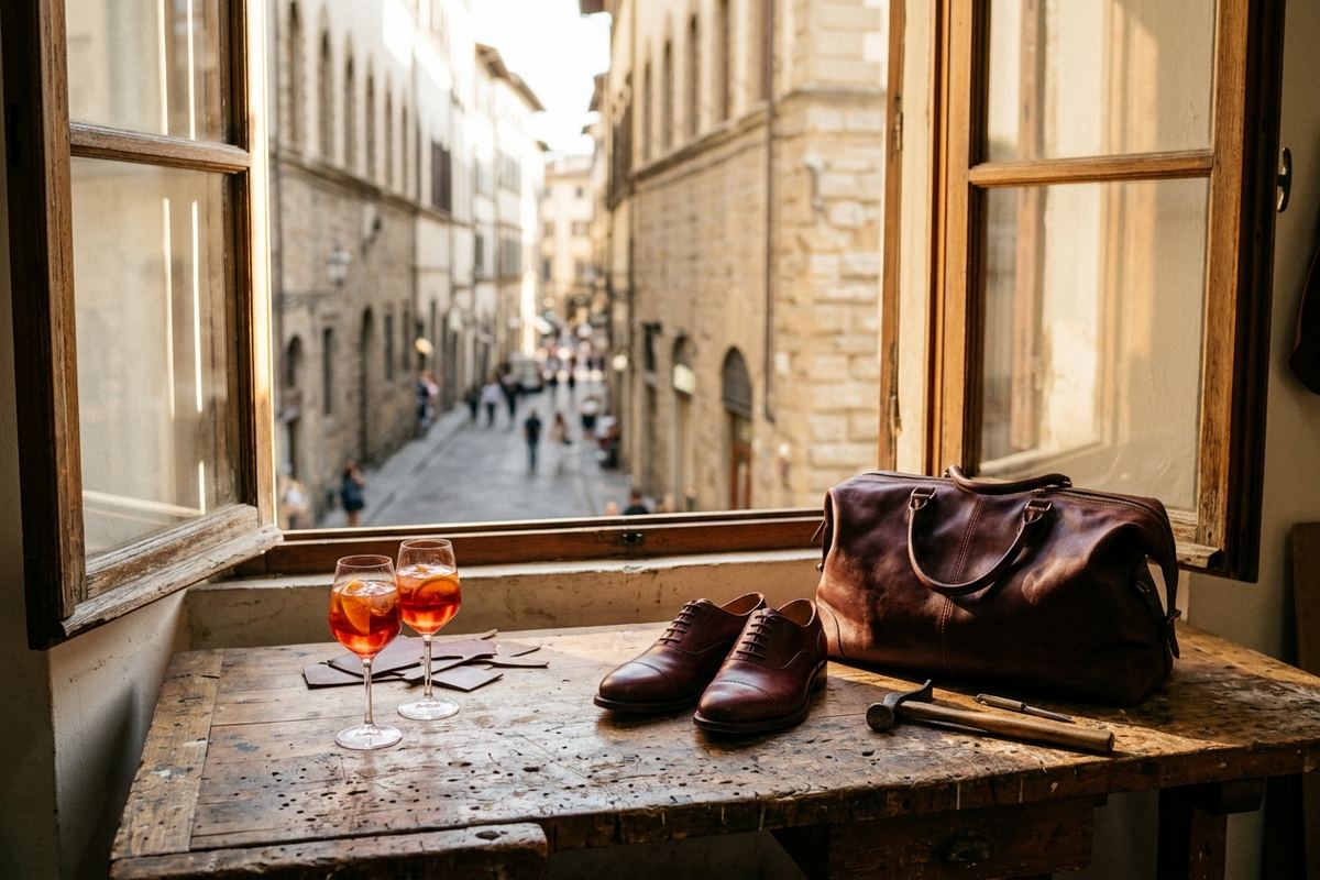 Pelle e scarpe su misura, dettaglio