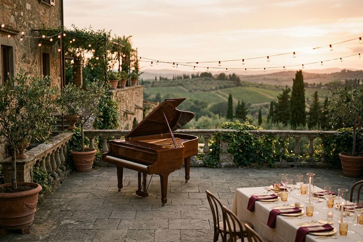 Serata musicale privata, dettaglio