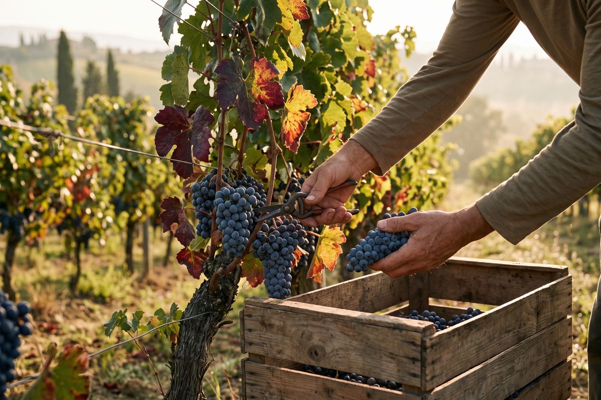Vendemmia e raccolta delle olive