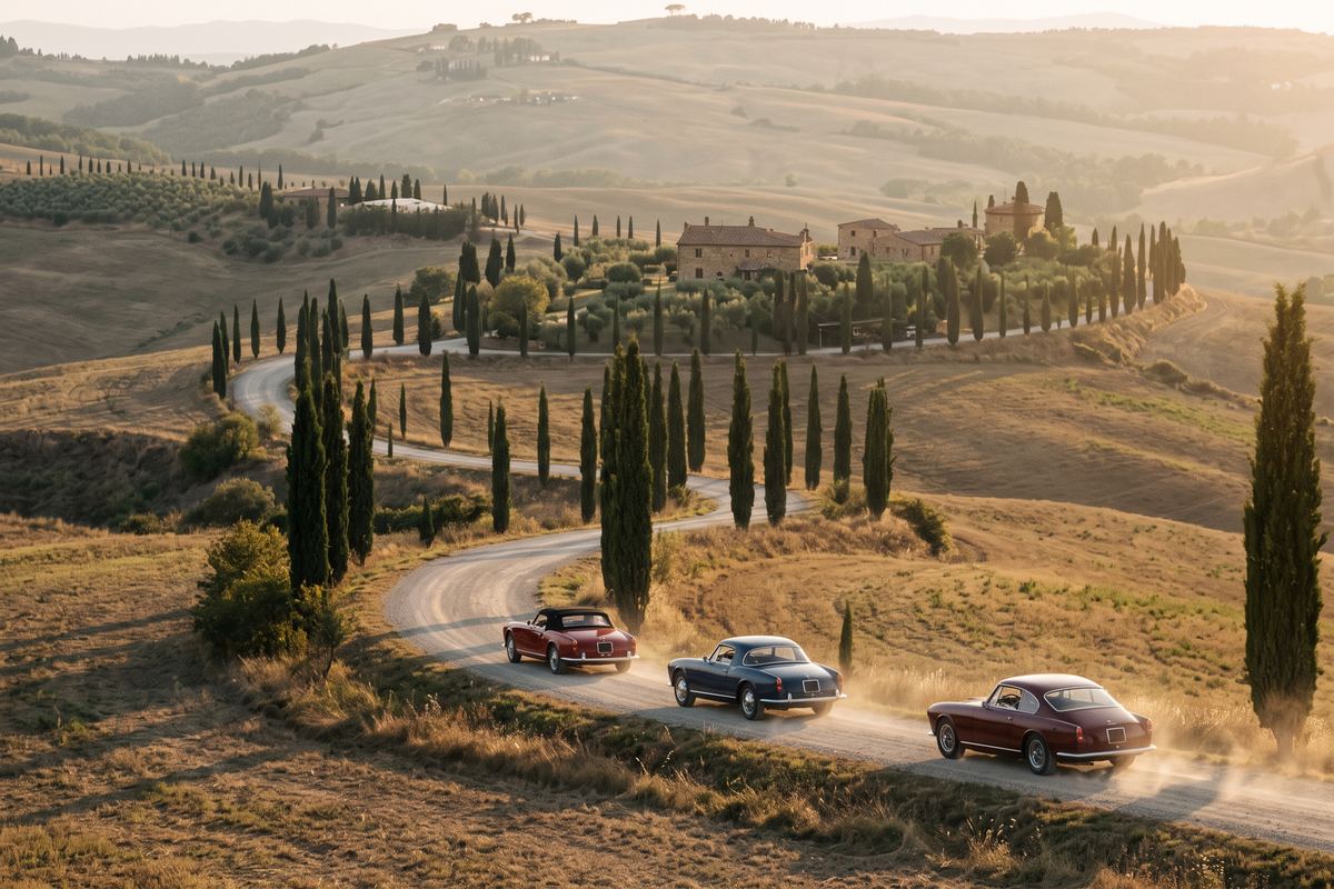 Rally gentleman in Ferrari o Maserati d'epoca