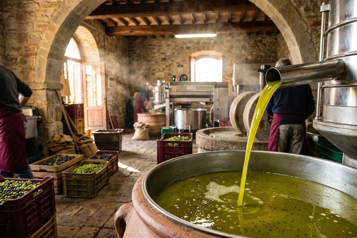 L'olio extravergine: frantoio e degustazione